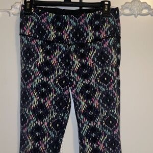 Victoria's Sectret VSX Sport Knockout Tight Workout Pants-Multicolor Pattern-Med